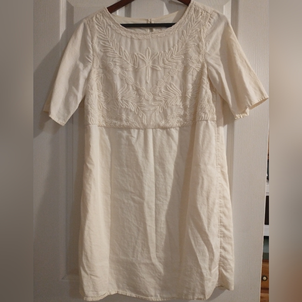 Old Navy Cream Midi Dress
